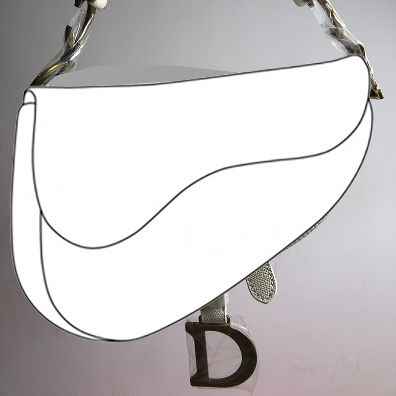 

Luxury Classic Saddle Bag Designer Shoulder Bag crossbody Handbag Original Clutch Genuine Leather Handbags Woman Ladies D Letters Lady Party Evening Small Bags, White