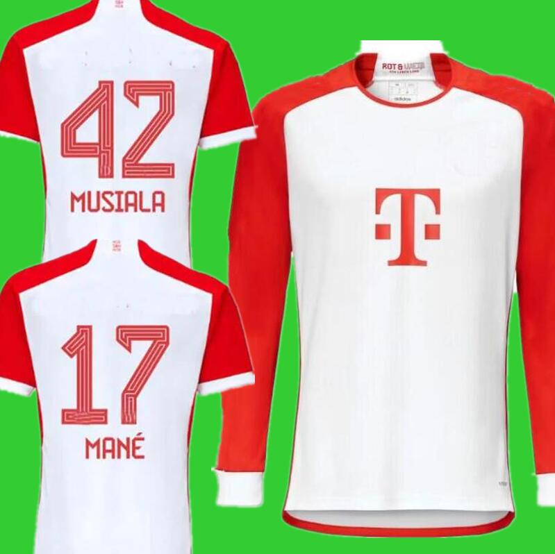 

DE LIGT Soccer Jerseys 22 23 GRAVENBERCH SANE BAYERN MUNICH MANE Mazraoui MULLER KIMMICH MUSIALA DAVIES GNABRY football shirt COMAN Mens Long sleeve Jersey