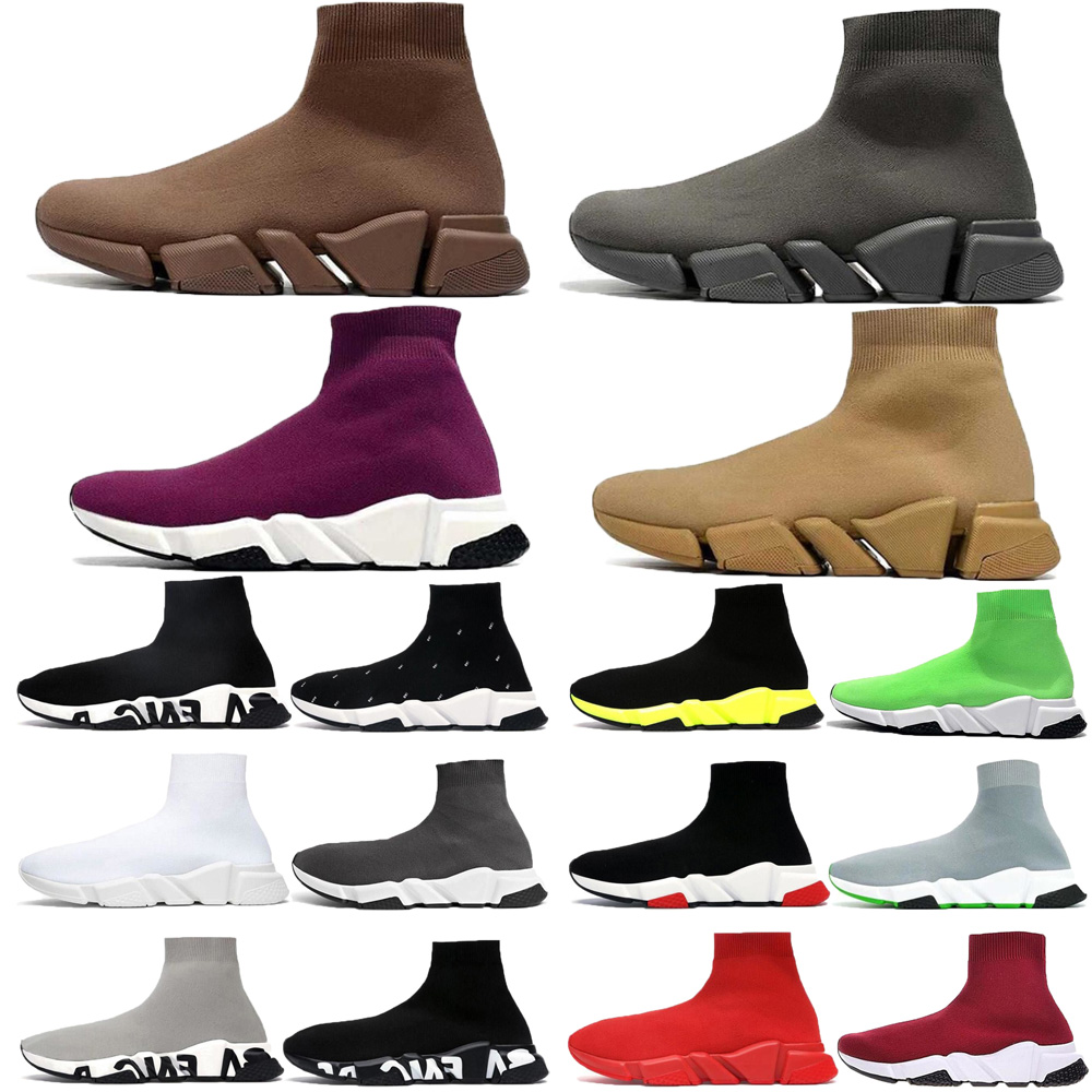 

Sock shoes Designers Casual shoes Platform shoes Fly shiny Knit Socks boot Speed 1.0 Runner Triple Black trainers sneakers master Embossed Sneakers speeds booties, Color#13