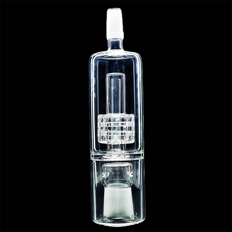 

bong 14mm male and 18 female connector glass hookah for volcano vaporizer capacity matrix perc with silicone o-ring vapexhale