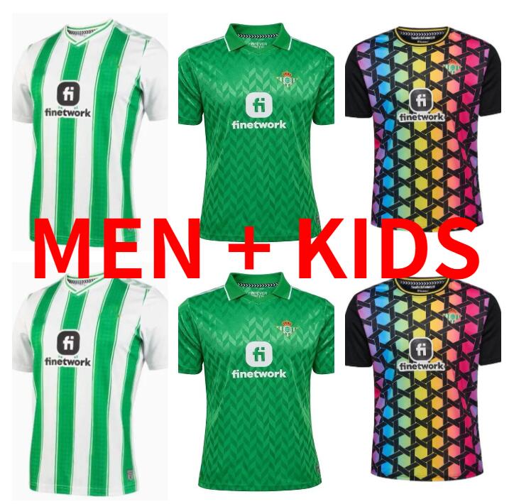 

23 24 real Betis soccer Jerseys copa DEL rey FINAL away JOAQUIN B.Iglesias camiseta de futbol Juanmi ESTADIO LA CARTUJA third 2023 2024 special-edition foot kids home