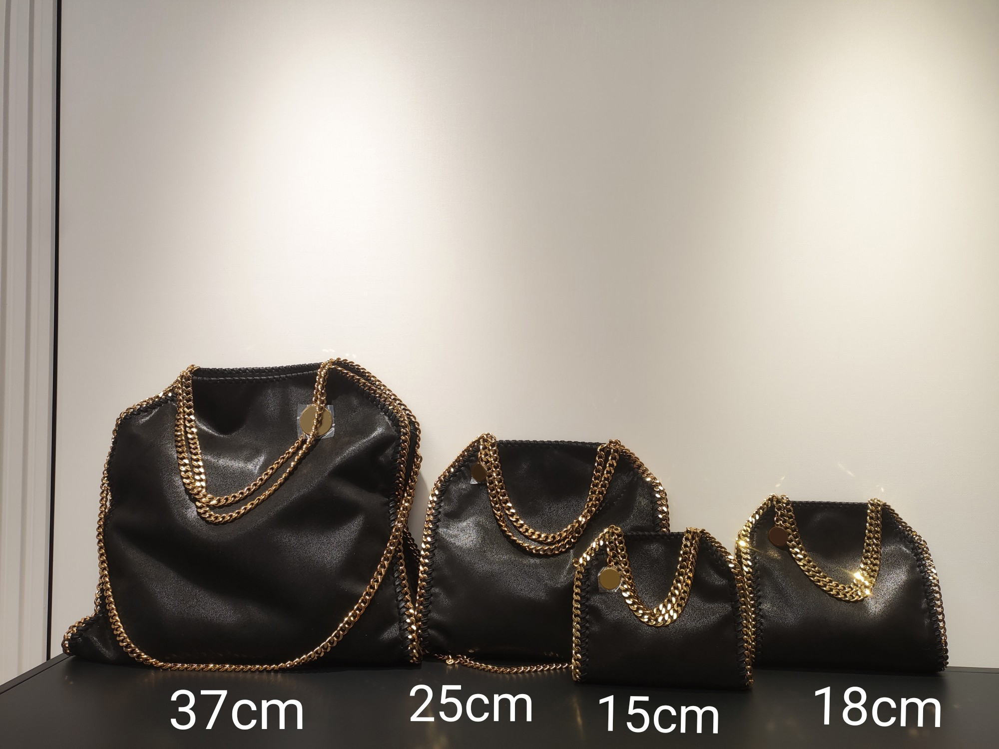 

4Size Fashion Womens Bags Falabella Handbag Stella Mccartney Designer mini medium large leather pvc shopping bag handbags Chain Bags 15 18 27 37cm