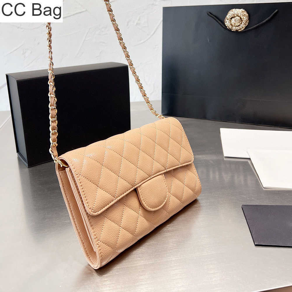 

10A CC Bag quality woman Fashion shoulder bag Designer bags Card Holder gold caviar genuine leather chain handbag Quilted Coin Purse Wallet Black, Red
