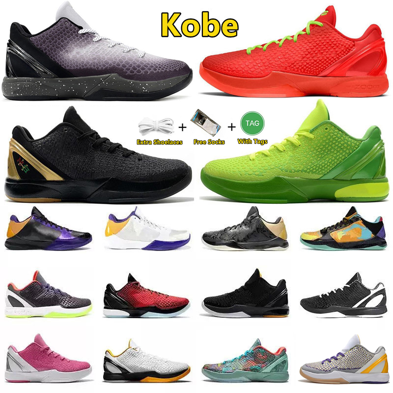 

Kobe 6 Protro 5 Mens Basketball Shoes EYBL Grinch Reverse Grinch Black Del Sol Mambacita Sweet 16 Metallic Gold BHM Dark Knight Men 5s 6s Trainers Sports Sneakers, Color#21