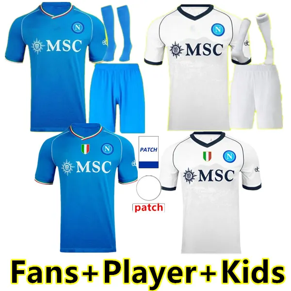 

23 24 NAPOLI soccer jerseys Maglia Naples 2023 2024 ZIELINSKI ANGUISSA MINJAE KVARATSKHELIA Football Sshirts OSIMHEN LOZANO INSIGNE MARADONA SSC Napoli Maillots, 23/24 home1