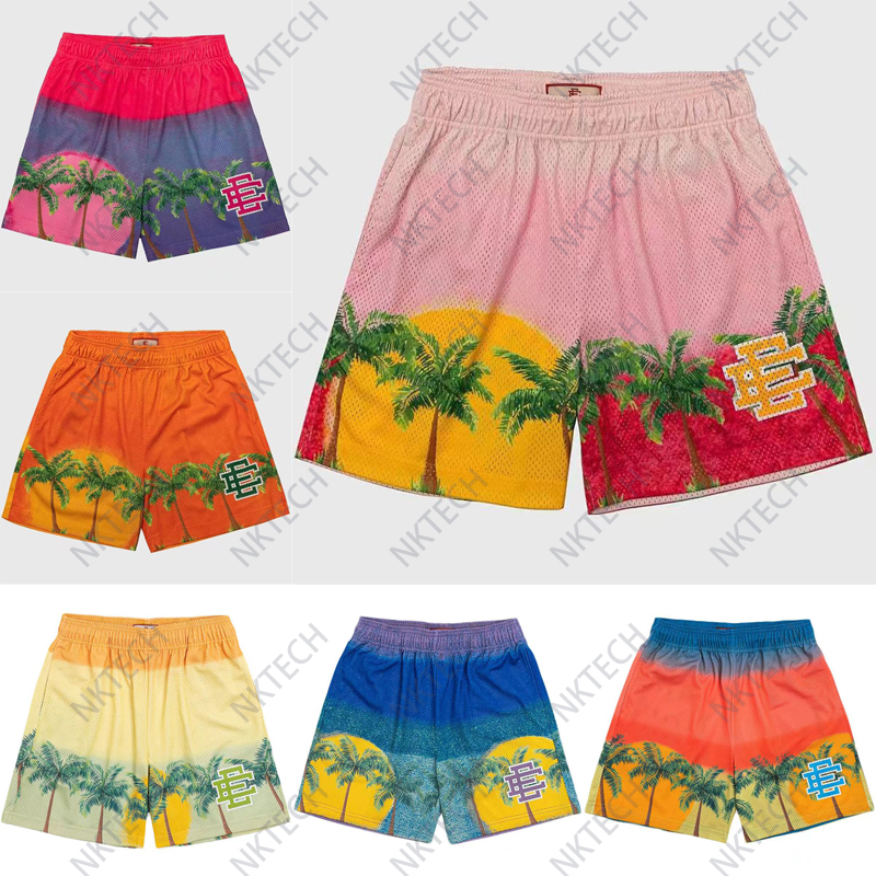 

Eric Emanuel EE Summer Running Men's shorts Designer Sports Breathable fashion Trend Fitness Wear loose solid color casual sports shorts, Red