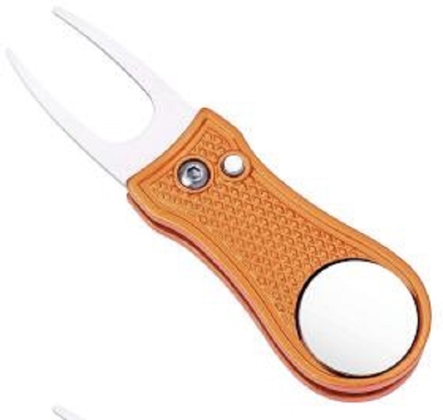 

Foldable divot tools wholesales golf divot Pitch Fork Pitchfork Metal