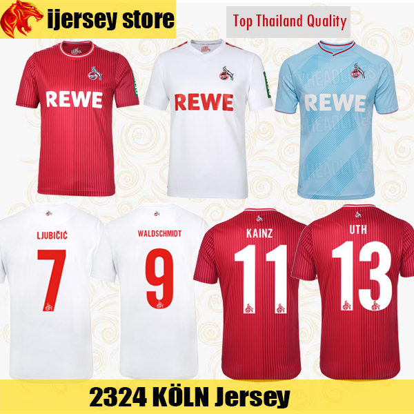 

23 24 FC Koln Soccer Jerseys LJUBICIC 2023 2024 WALDSCHMIDT MARTEL KAINZ UTH TIGGES Football Shirts SELKE MAINA Mens Jersey, 2324 third