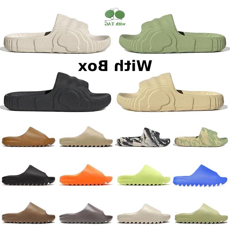 

sandal Sandals 2022 Adilette 22 Slides Designer Platform Fashion Women Mens Slippers Magic Lime Black Grey Desert Sand Slide Ochre Onyx Vfok