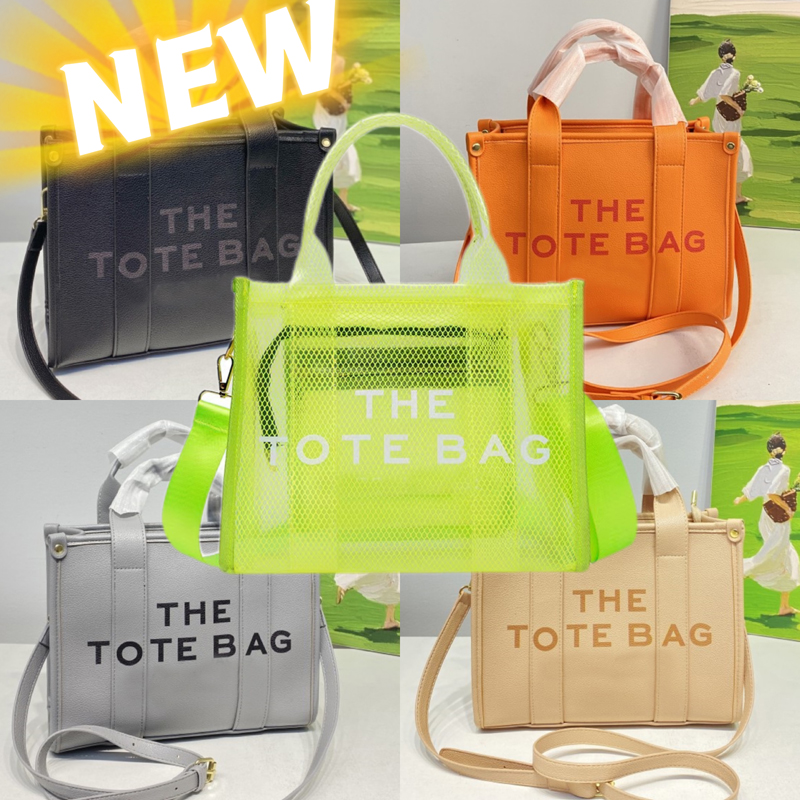 

Tote bag New Handbag Jelly Color Transparent Bag Fashion Ladies Canvas Bag Luxury Designer Shoulder Bag Classic Handbag Crossbody Elegant Temperament Armpit Bag, Color 10