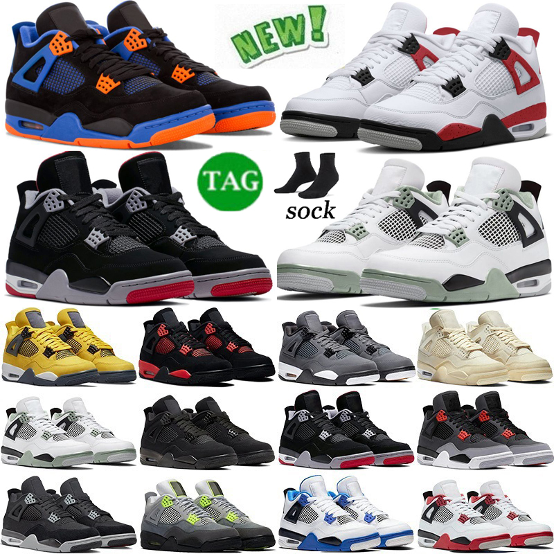 

Jumpman 4s men Retro Basketball Shoes Anti-slip and wear-resistant Shock absorption University Blue Military Black Pine Green Taupe Women jordens Sneakers 36-47