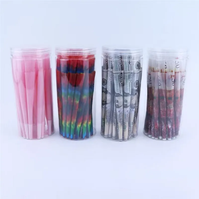 

smoking accessories king size pre roll paper use for smoking tobacco cigarette dry herb rolling papers brown&white&pink smoke shop