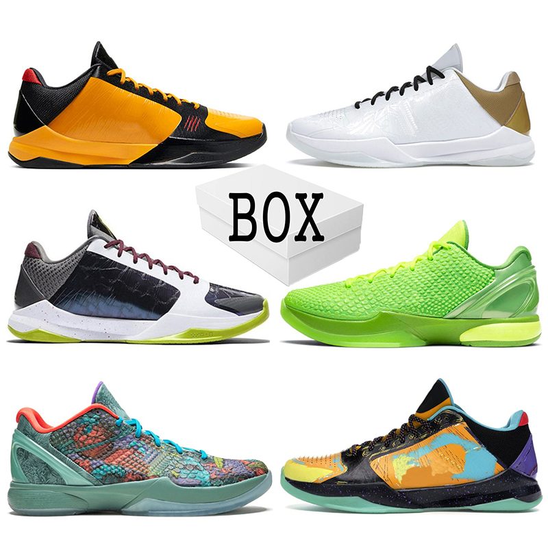 

With Box Mamba Basketball Shoes Protro Mambacita Alternate Big Stage men mens Chaos sports trainers Lakers Rubber sneakers Platform Outdoor 40-47, 5 protro chaos