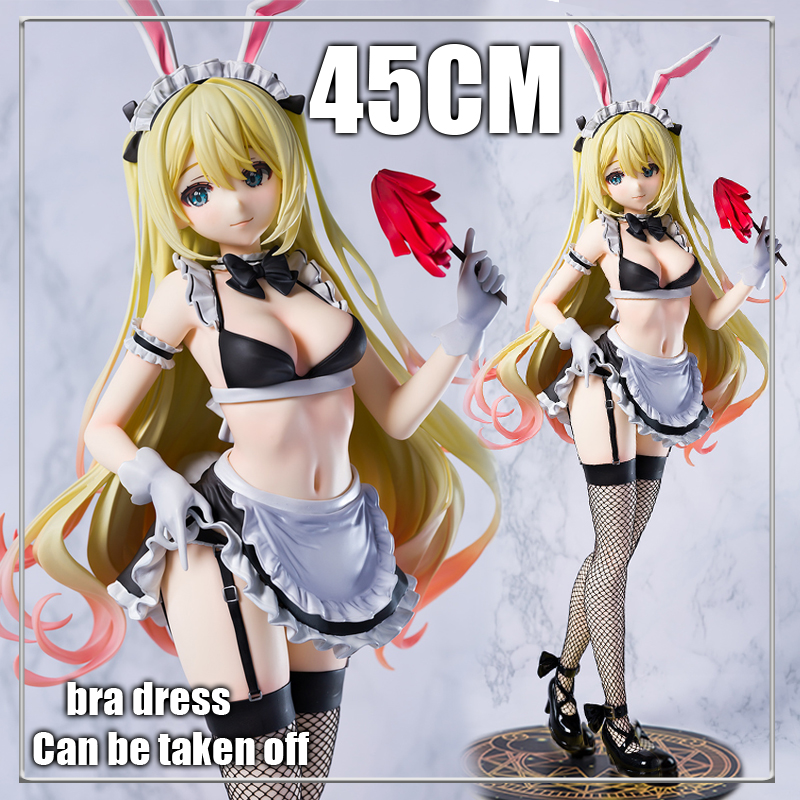 Movie Games 45cm FREEing B-style Anime Bunny Girl figurine Eruru Maid Bunny 1/4 PVC Action Figure Adult Collectible Model Toys doll Gifts-image-883913478