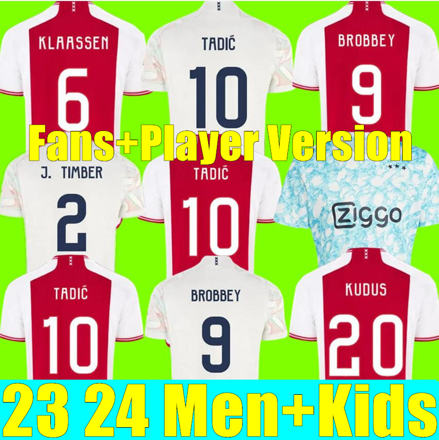 

23 24 Voetbalshirts AjAXs Soccer Jerseys Kid Kit 2023 2024 Away Home Third Black Football Shirt Men Player Version TADIC BASSEY BERGHUIS BERGWIJN KLAASSEN BROBBEY, 23/24 kids away+socks