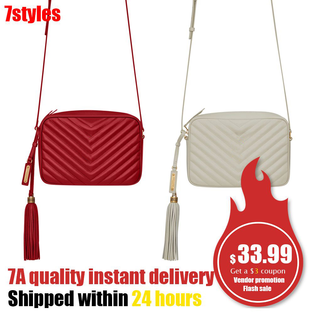 

tassel handbag quilting Shoulder camera bags Hobo Womens clutch bag travel Evening envelope leather Stuff Sacks cross body chains tote Messenger Toiletry Kits lady, Red