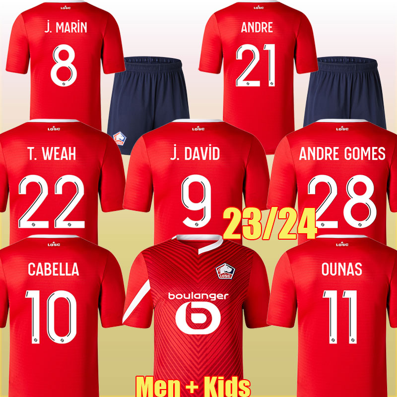 

23 24 LOSC Lille soccer jerseys OUNAS J. MARIN J DAVID FONTE 2023 2024 YAZICI football shirt Lille Olympique CABELLA maillot Adult Kids Kit ZHEGROVA jersey shirt, Third patch