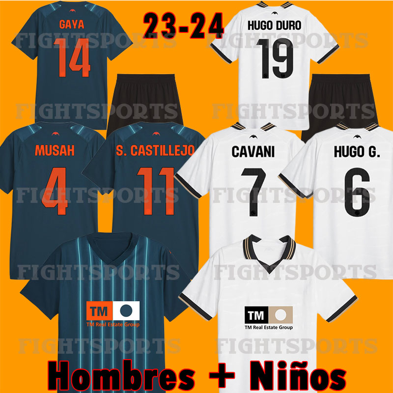 

23 24 valencia soccer jerseys CAVANI 7 GUEDES GAMEIRO camisetas de futbol KLUIVERT Gaya M.Gomez men kids kit football shirts 2023 Rivero C.SOLER Cheryshev home AWAY, 23 24 home kids