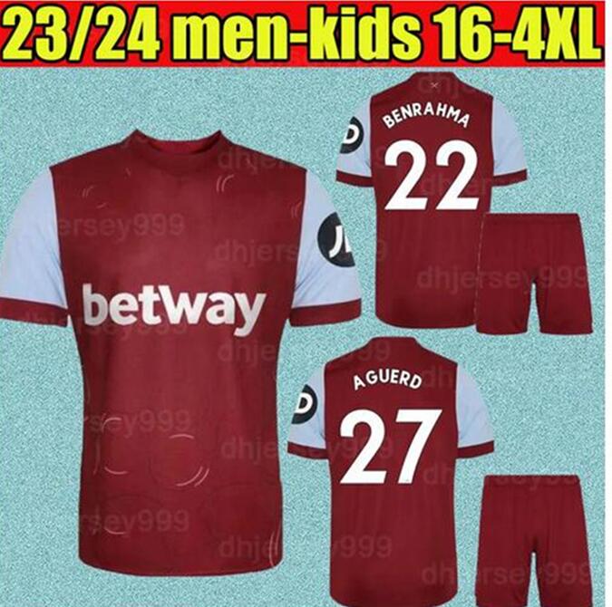 

2023 2024 West Hams BOWEN RICE soccer jerseys 23 24 BENRAHMA LANZINI ANTONIO YARMOLENKO NOBLE FORNALS DAWSON Vlasic SOUCEK football shirt uniforms Mens Kids, Away