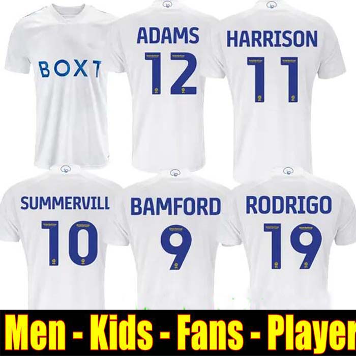 

23 24 BAMFORD Llorente Leeds Unitedes soccer jerseys 2023 Adams Aaronson HARRISON Sinisterra JAMES maillots de football kids Kit football shirt player version MAN F, 23/24 away kids