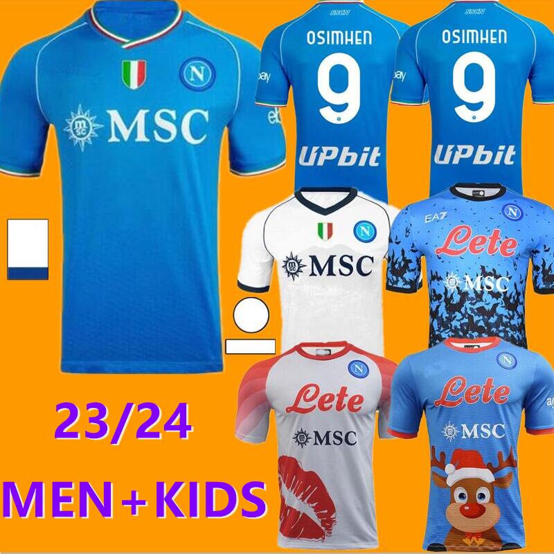 

23  NAPOLI soccer jerseys Maglia Naples 2023 2024 ZIELINSKI ANGUISSA OLIVERA KVARATSKHELIA KIDS FOOTBALL SHIRT MARADONA FABIAN ZIELINSKI home away Maillots de, 22/23