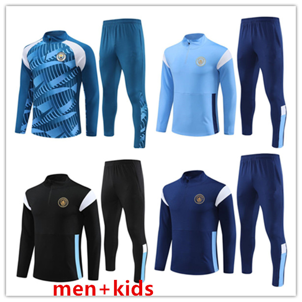 

2023 2024 manchesters citys tracksuit MEN Kids 22 23 24 Long sleeve man city soccer Training Suit Sportswear Football Survatment Foot Chandal, 09