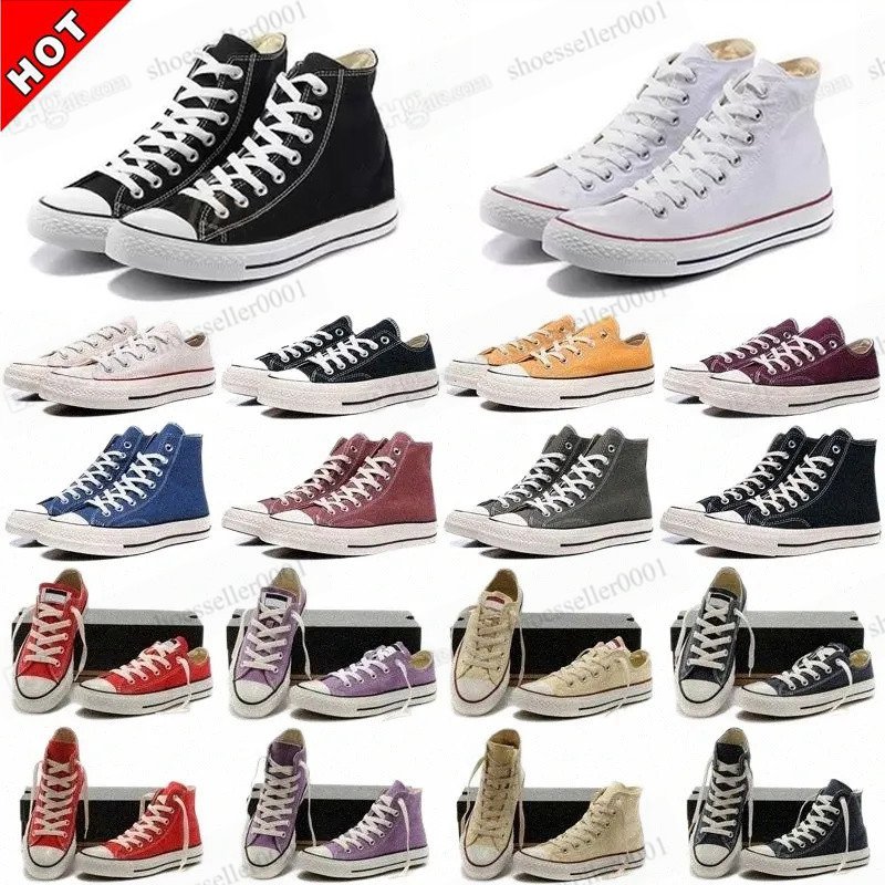 

2023 Classic Canvas 1970s casual shoes for men women Hi Reconstructed Slam Jam stars platform 1970 Triple Black White High Low Converse 70 70s sneakers