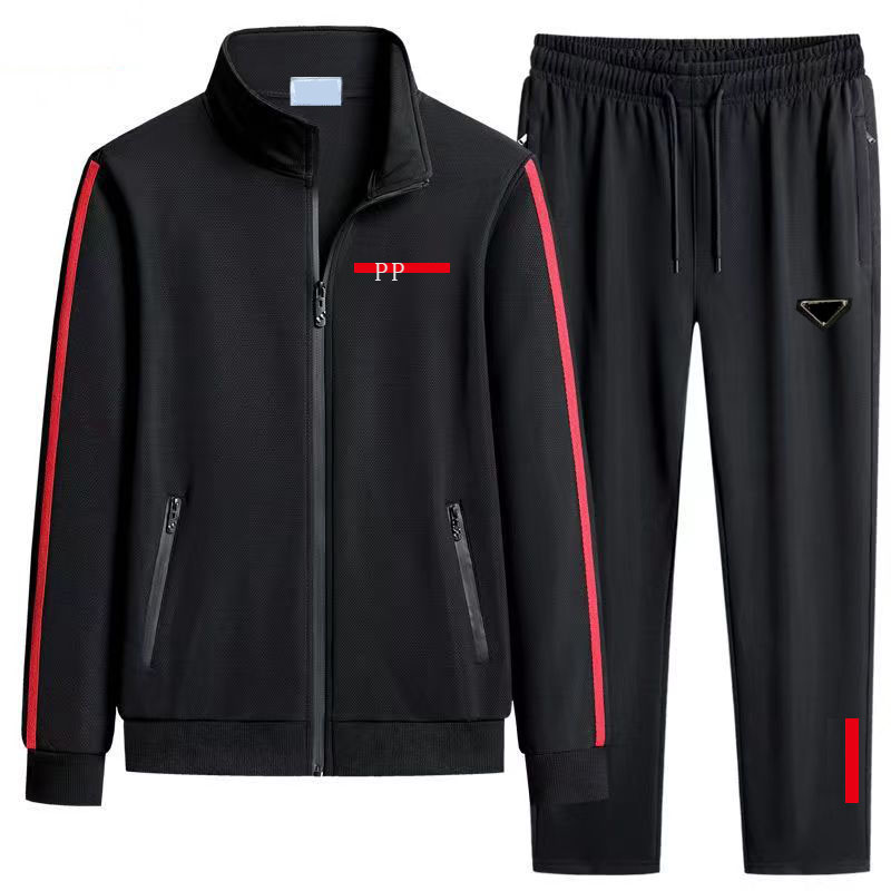 

Mens Tracksuit Two Pieces Sets Jackets Hoodie Pants With Letters Fashion Style Spring Autumn Outwear Sports Set Tracksuits Jacket Tops Suits, G-black