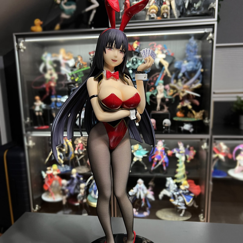 Movie Games original bulk defective B-style FREEing Kakegurui xx Yumeko Jabami 1/4 Bunny Ver Pvc action Figure Adults Collection Model doll-image-883926212