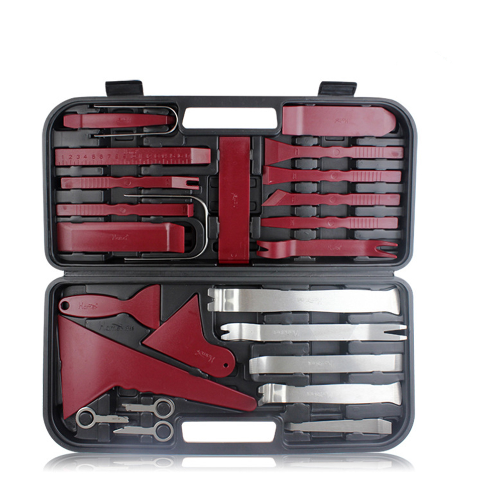 Kit d'outils professionnels de dépose de garnitures intérieures automobiles, 36 pièces, ensemble complet pour tableau de bord, panneau de porte,
