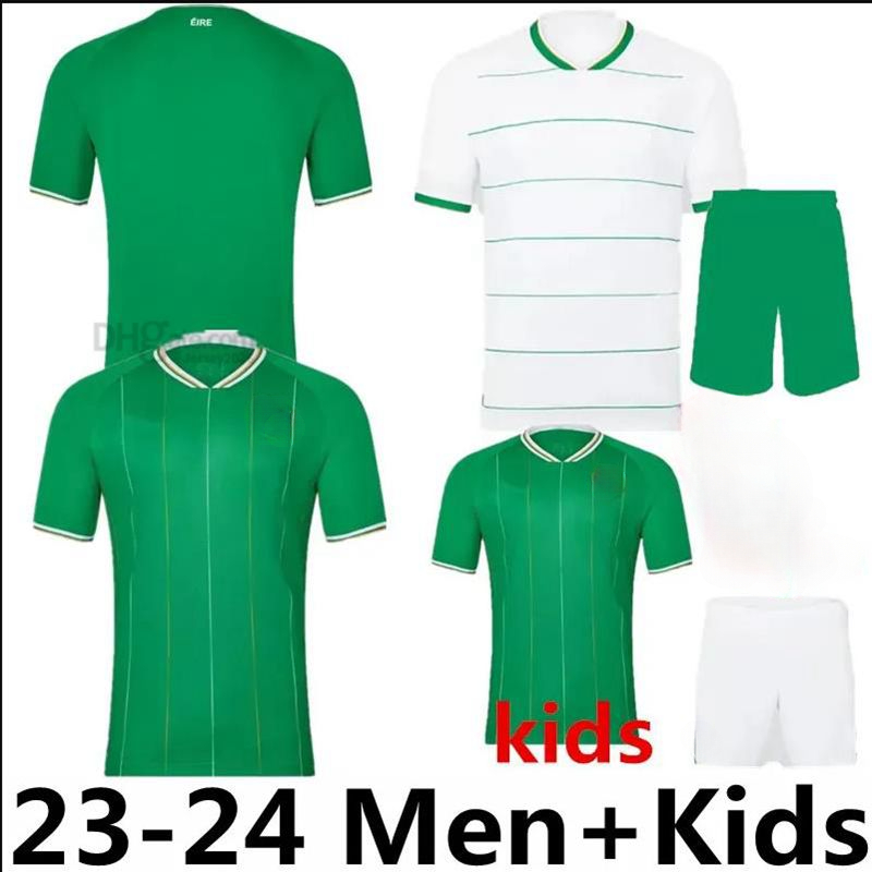 

2023 Ireland Home Soccer Jerseys Kit DOHERTY DUFFY 23 24 Away 2024 Euro National Team Egan BRADY KEANE Hendrick McClean Football Shirt Men Kids Uniform, Home kids