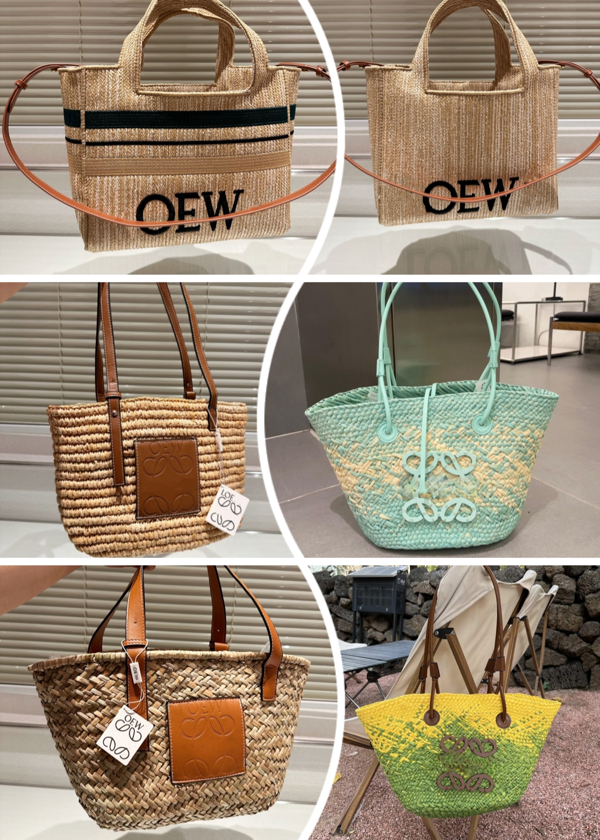 

designer the tote bag raffia knit bucket bag luxury bags loewees Straw bag handbag shoulder bag bucket bag leather crossbody bag women designer handbag women, Light yellow