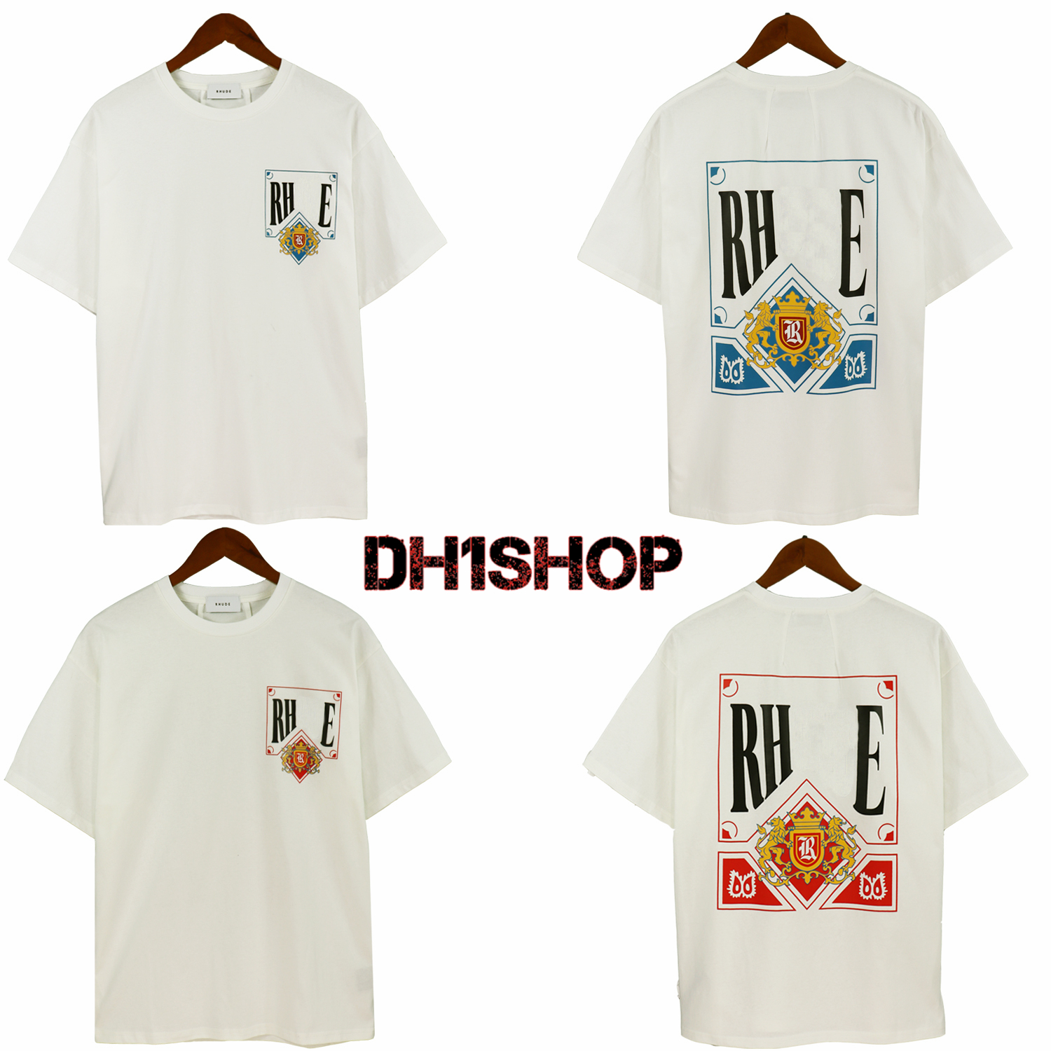 

Mens T Shirts top Craft summer Fashion Rhude designer tshirts Street Casual Short Sleeve Beach Style tees Cotton printing rhude shirts US S-XL, Style.44