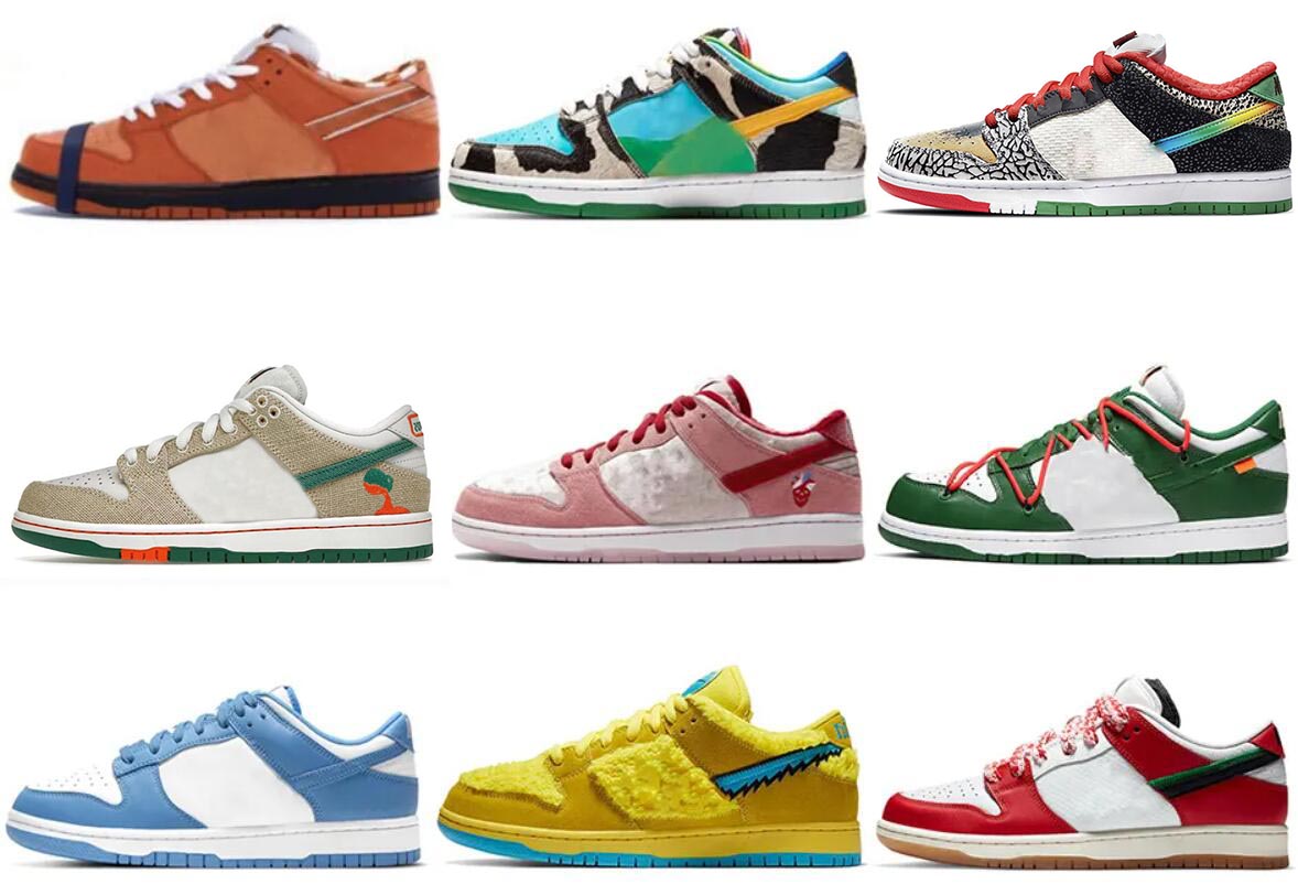 

Authentic Low shoes Jarritos StrangeLove Skateboards Orange Lobster Chicago White Black Panda Syracuse UNC Jerry's Ben Parra What The Paul Men Women Sports Sneakers, 37