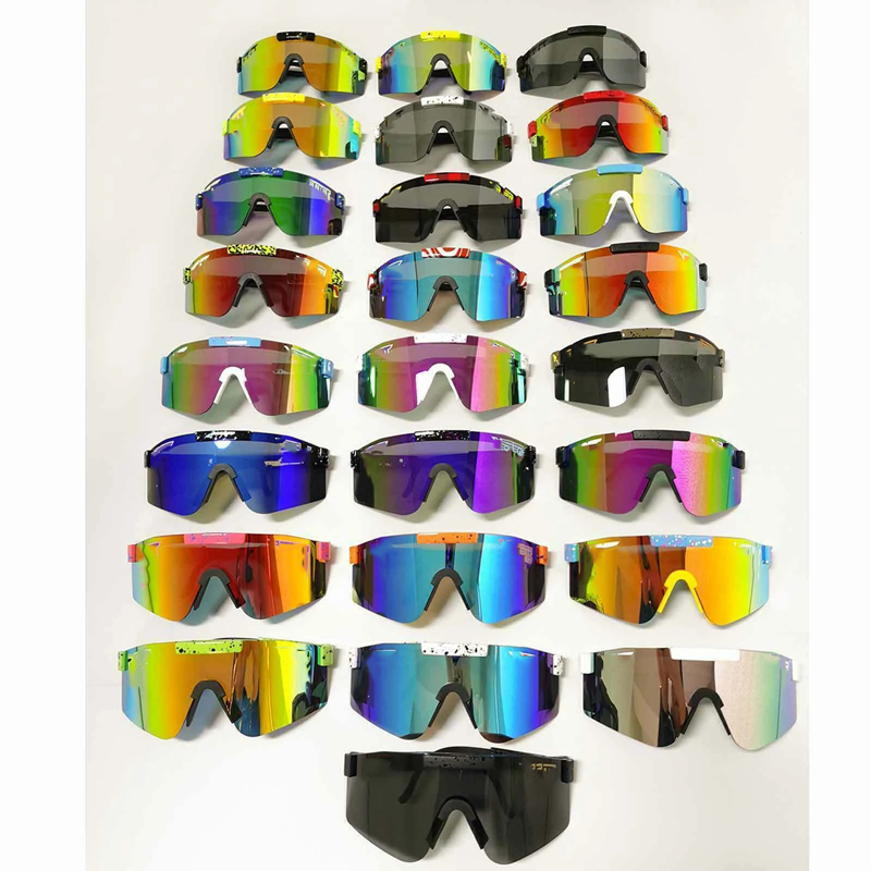 Pits 2023 Original Vipers Sport Google Tr90 Polarized Sunglasses for Men/women Outdoor Windproof Eyewear 100% Uv Mirrored Lens Gift-image-890346973