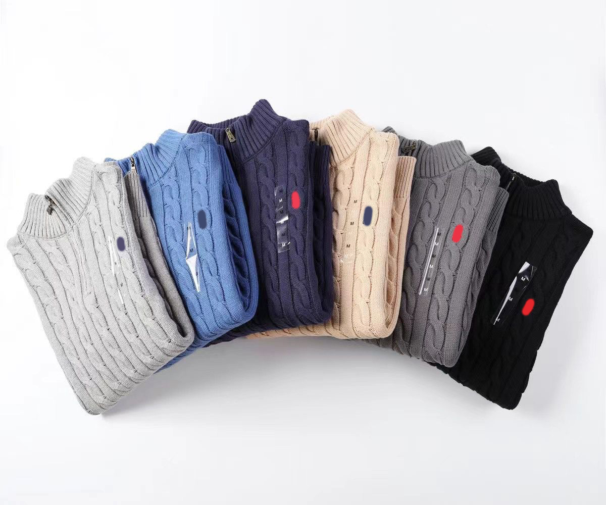 Mens Sweaters Wool With Letters Pattern Colorful Round Neck Sweatshirts Knits Long Sleeevs Unisex Outwears Warm Tops Man Sweater Size M-3XL