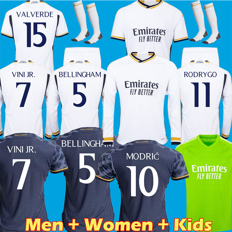 

Real Madrid 23 24 MBAPPE #9 fans Player Soccer Jerseys BENZEMA BELLINGHAM 2023 VINI JR football shirts camiseta de futbol men kids kit uniforms MODRIC tops shirts, 23 24 home patch
