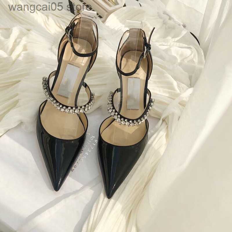 Sandales de mode Sandales de créateurs de luxe Chaussures habillées de banquet d'été pour femmes Escarpins sexy à talons hauts Bout pointu Sling
