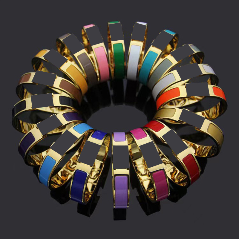 Fashion Luxury 12mm wide H Bracelets Classics Couple Cuff Designer Bracelet For Women & Men High Quality 316L Titanium Steel Bracelet Jewelry