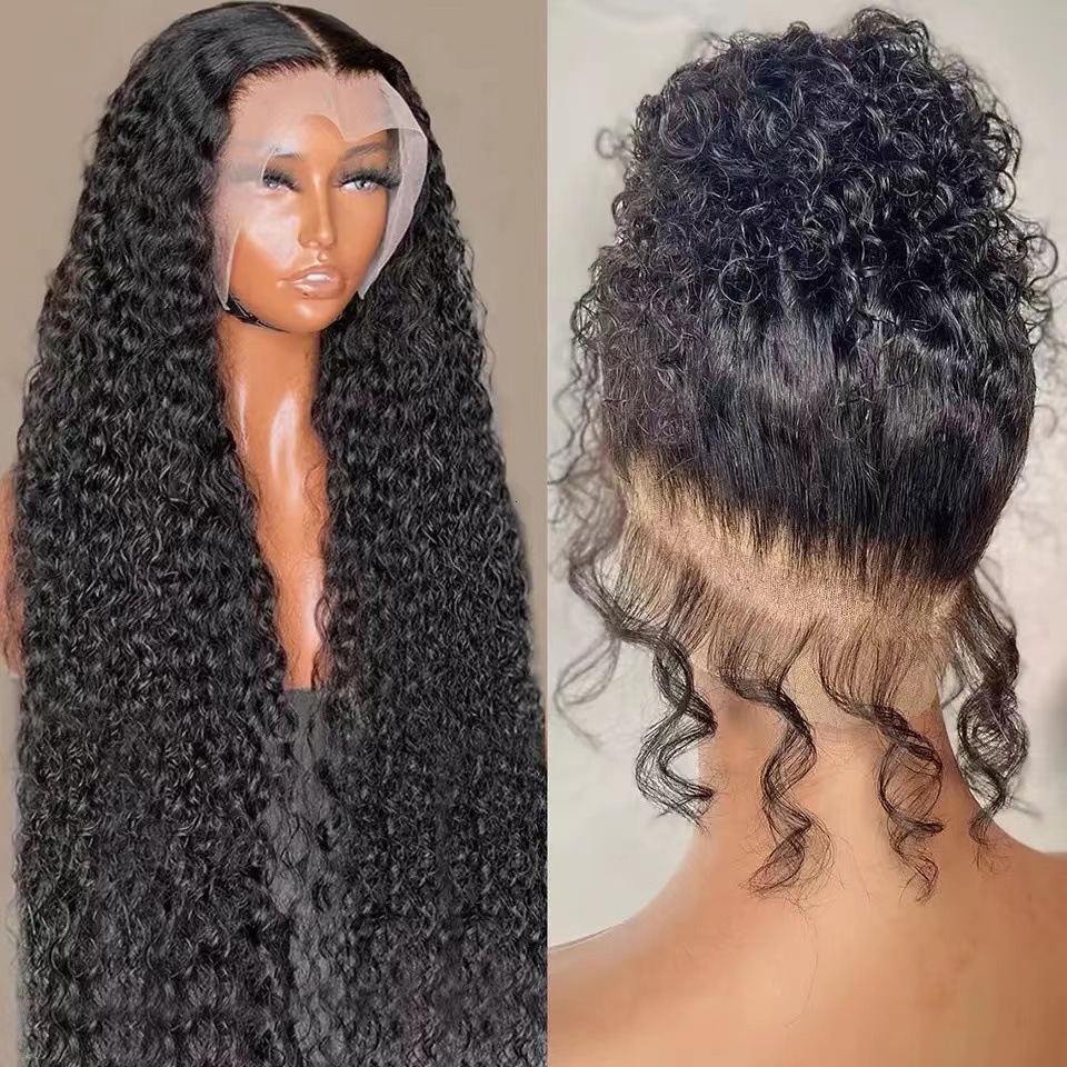 

Lace Wigs 40 Inch Curly 13x4 Lace Front Human Hair Wig Brazilian Wigs For Women Deep Wave 13x6 HD Lace Frontal Wig Human Hair Pre Plucked 230529, 13x4 lace front wig