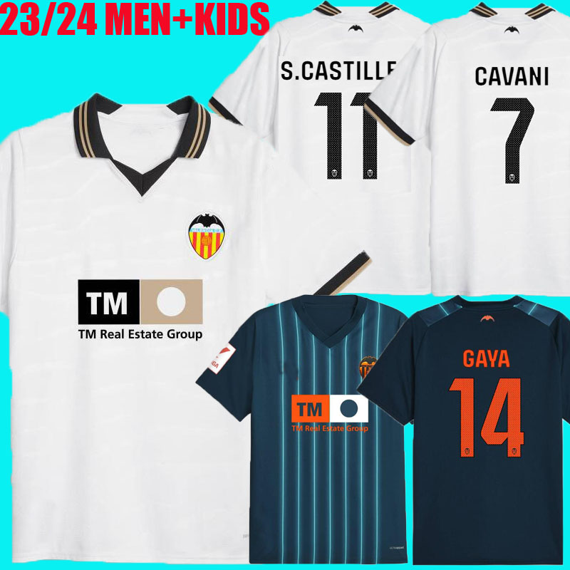

23 24 cavani valencia soccer jerseys camisetas de futbol Gaya KLUIVERT men kids kit football shirts 2023 Rivero C.SOLER NICO S.Lino HUGO G. ALMEIDA home S.CASTILLEJO away, 23/24 home lfp