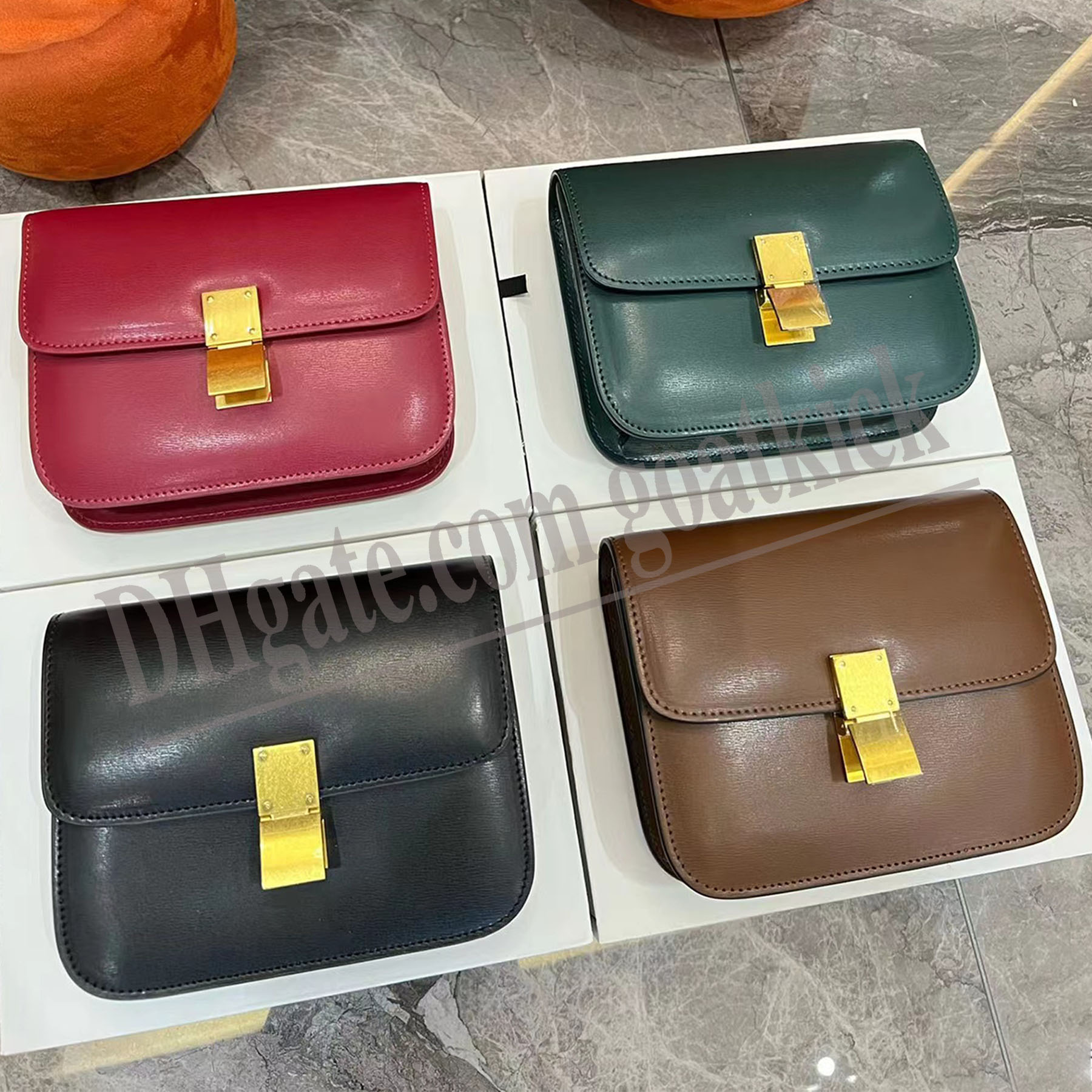 

Tofu Classic Box Bags Triomphe Smooth Bag Women Teen Cuir Handbag Lady Shoulder Messenger Black Crossbody Totes Purse Designer Leather Women Luxury Wallet, 33