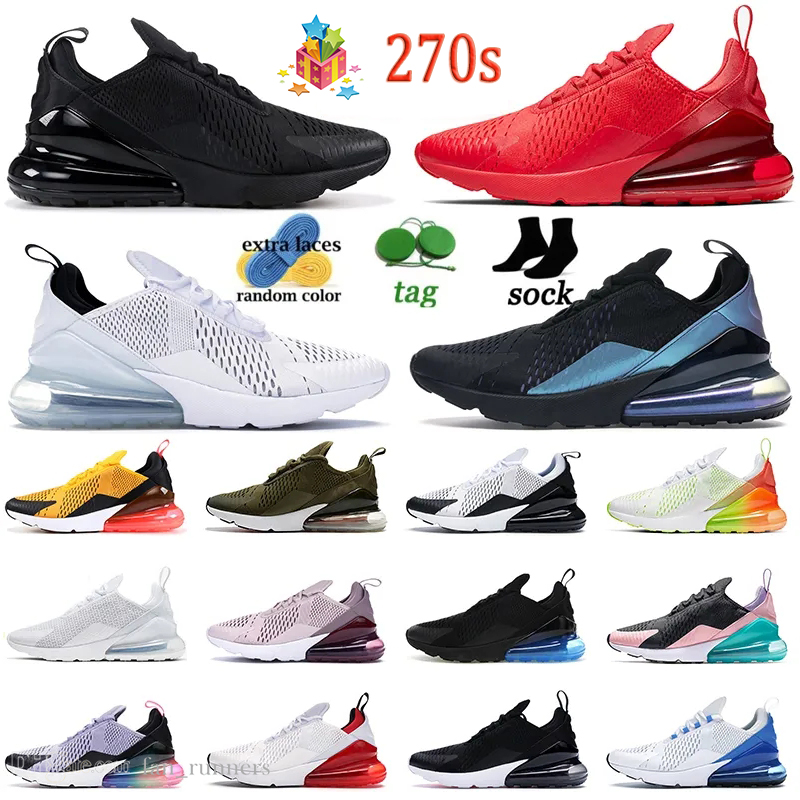 

Cushion 270 Running Shoes 27C 270s Triple Black White University Red Barely Rose New Quality Platinum Volt Men Women Tennis Trainers Sneakers Sports 36-47, A17 black bule 40-45