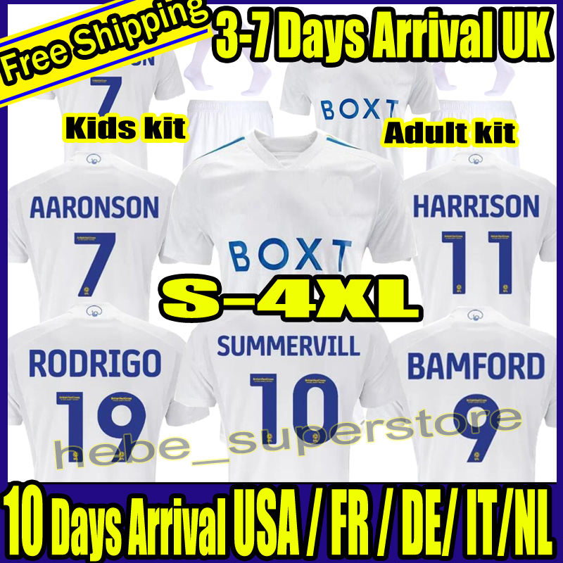 

S-4XL 23 24 BAMFORD soccer jerseys 2023 2024 Fans And Player Adams Aaronson HARRISON Llorente LeEds UniTEdes Sinisterra JAMES men kids Adult Kit football shirt UTD, 23-24 home