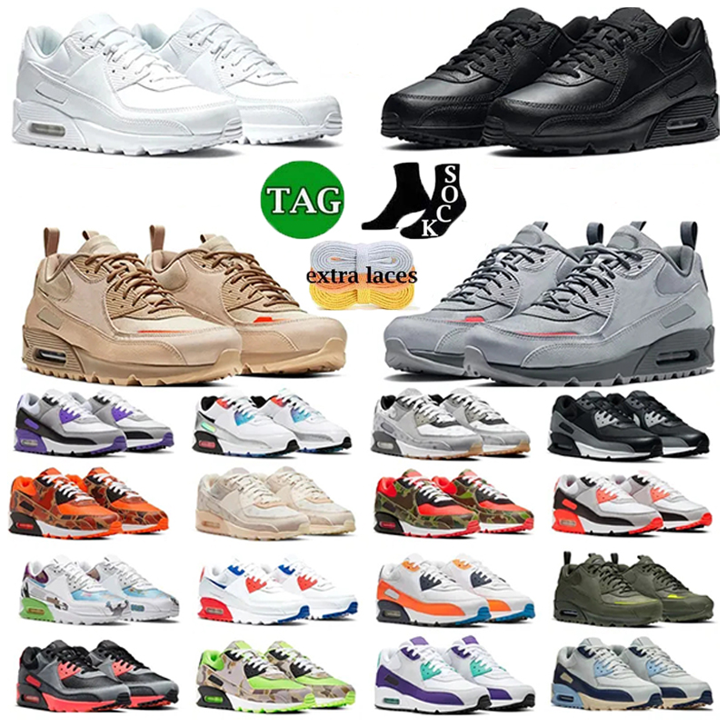 

Max 90s Men Women Running Shoes Airmaxs 90 Futura Michigan Trail Team Gold Black Infrared Rose Camo Surplus Laser Blue Gorge Green Sports Trainers Sneakers, 31