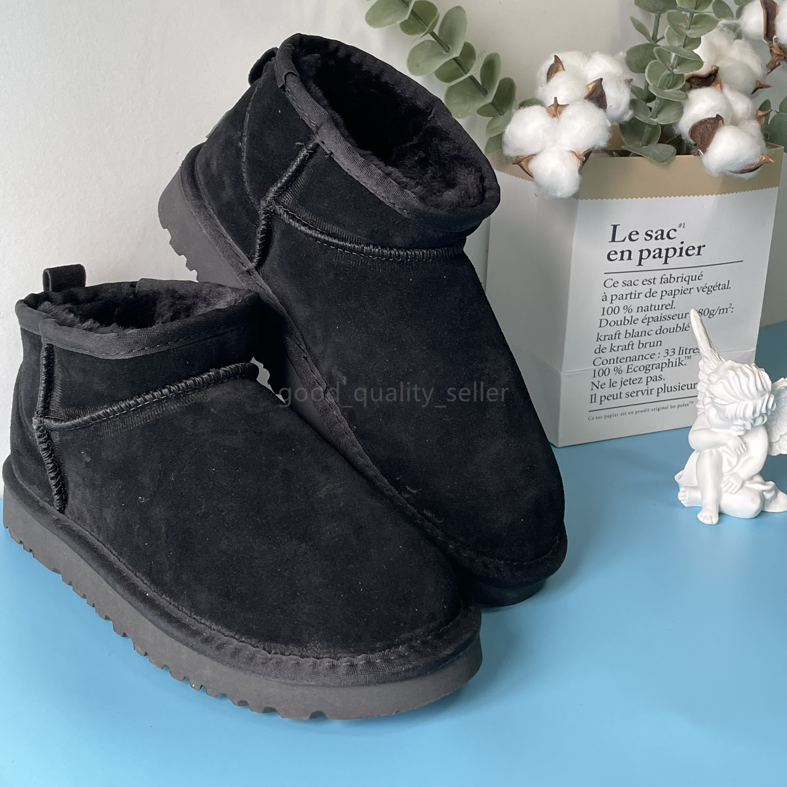 Designer outdoor shoes Snow Boots Women's 54mini foam sole cashmere warm winter designer shoes Casual shoes Cotton shoes Soft leather handmade shoes