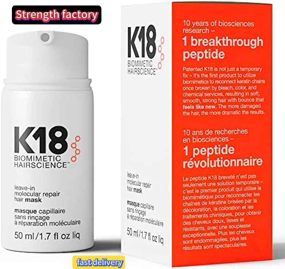 

18 Leave-In Molecular Repair K18 Repair Hair Mask To Damage From Bleach Leave-in Repair 50ML