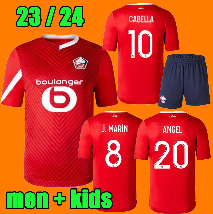 

23 24 LOSC Lille soccer jerseys CABELLA J DAVID FONTE BAMBA OUNAS 2023 2024 football shirt Lille Olympique M.BAYO maillot Adult Men Kids Kit Equipment, Green