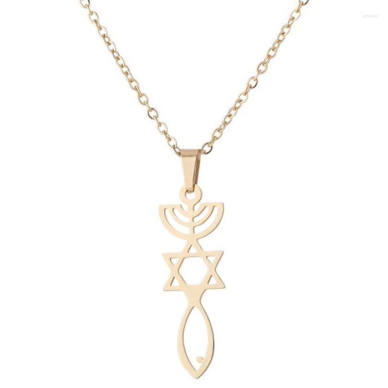 

Chains Necklace Women/Men Chain Menorah Pendant Jewelry Religious Jewish