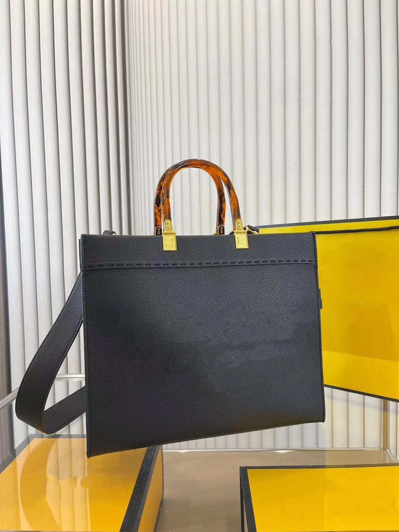 

Fashion roma bag large black leather shopper designer bag luxurys handbag sunshine tote bag crossbody bag luxury fashion shoulder bag women bag designer handbag